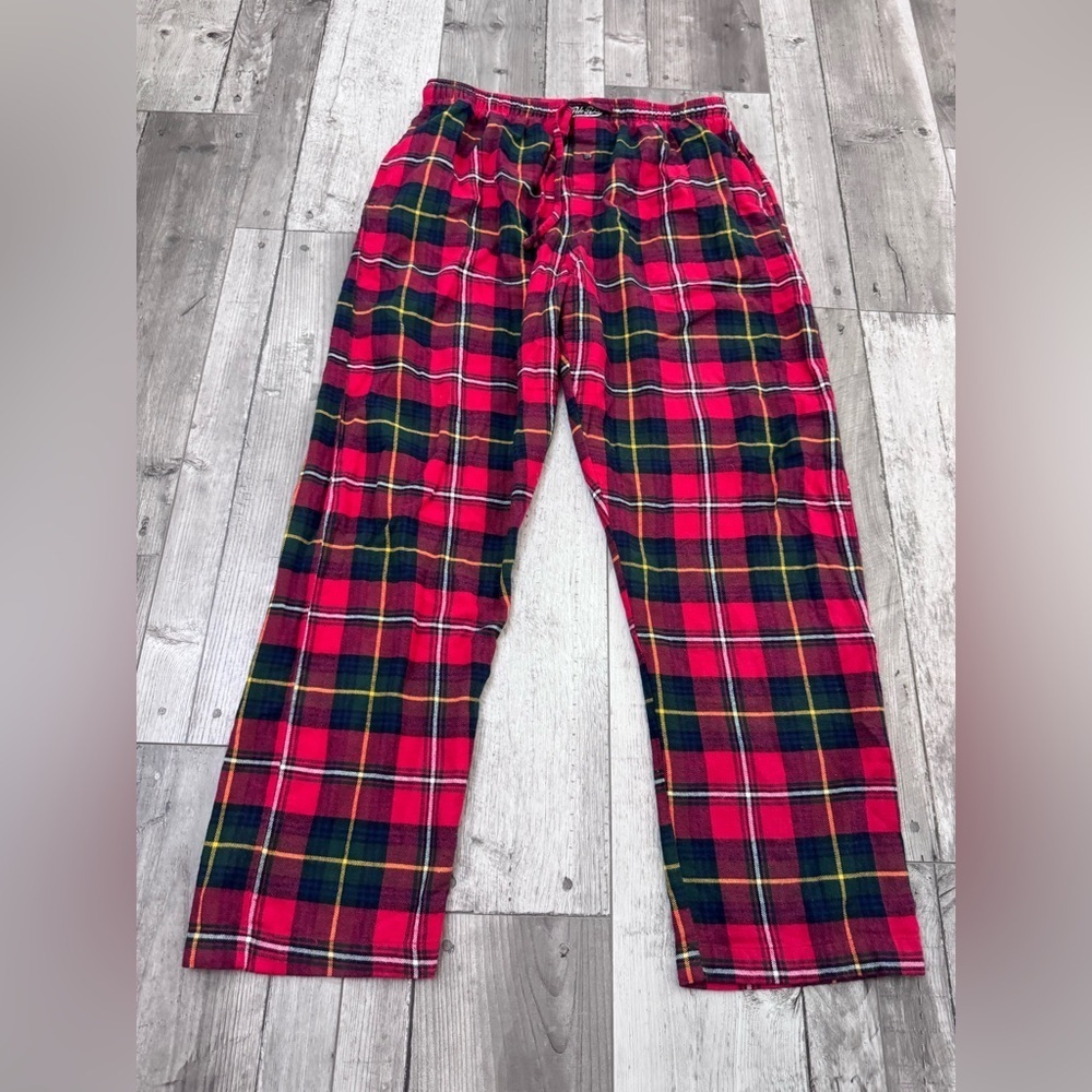 Polo Ralph Lauren Red Black Holiday Plaid Flannel Men’s Pajama Lounge Pant Large